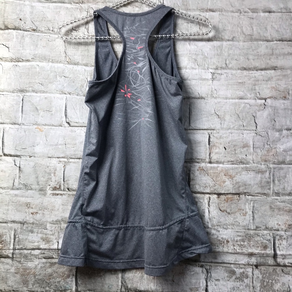 MPG Racerback Tank Blouson Floral Detail Sz Med - Picture 4 of 5
